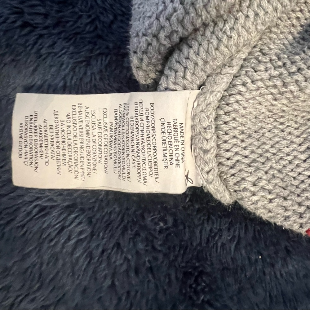 Polo Ralph Lauren Sweater Boys Kids 8 American Flag Gray - Picture 10 of 12